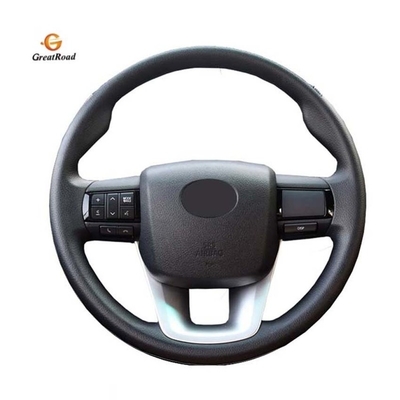 Affaires/enjoliveur de direction voiture en similicuir de luxe pour Toyota Fortuner 2016-2017-2018 fait sur commande